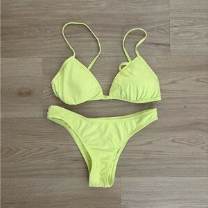 The Bikini Lab Yellow Swim Set